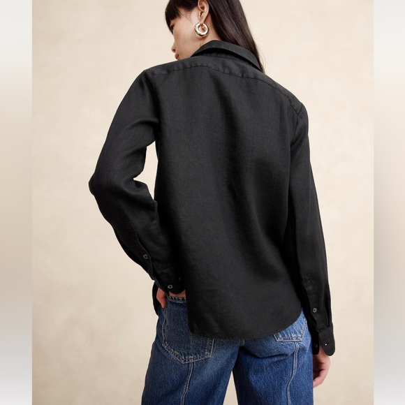 NWT The Perfect Linen Shirt - Picture 3 of 5